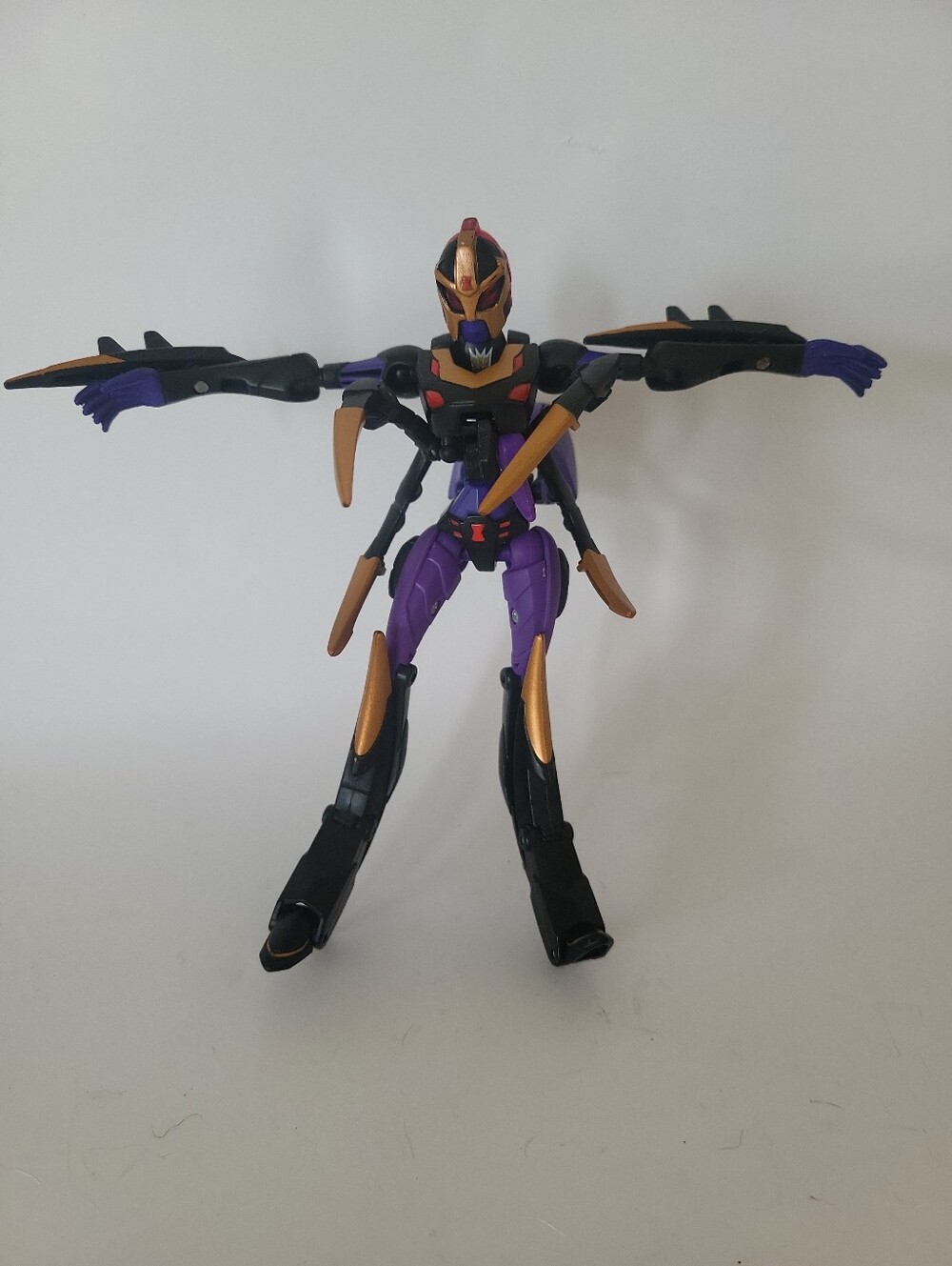 2008 Transformers Animated Blackarachnia Deluxe Class Figure Incomplete Hasbro